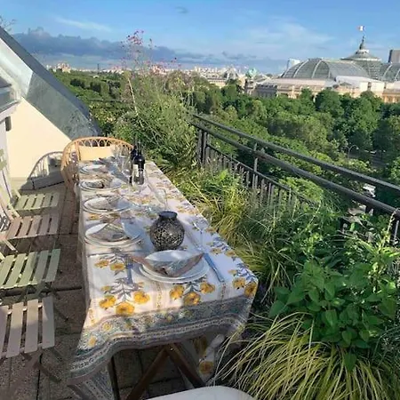 Apartment New Rbnb Eiffel Tower Rooftop 360 Terrace View And Parking Paris