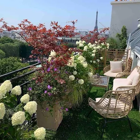 Apartment New Rbnb Eiffel Tower Rooftop 360 Terrace View And Parking *