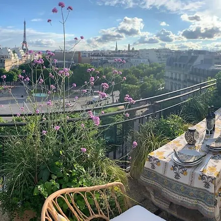New Rbnb Eiffel Tower Rooftop 360 Terrace View And Parking Apartment *